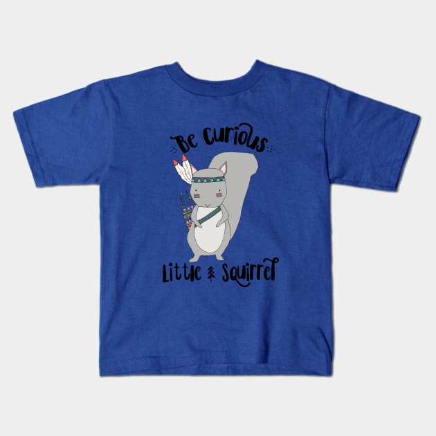 Woodland Squirrel Kids T-Shirt by crazycanonmom